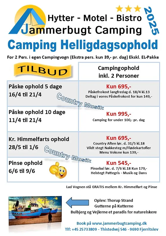 Camping Helligdags Tilbud