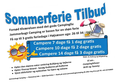 Jammerbugt Camping - Sommertilbud