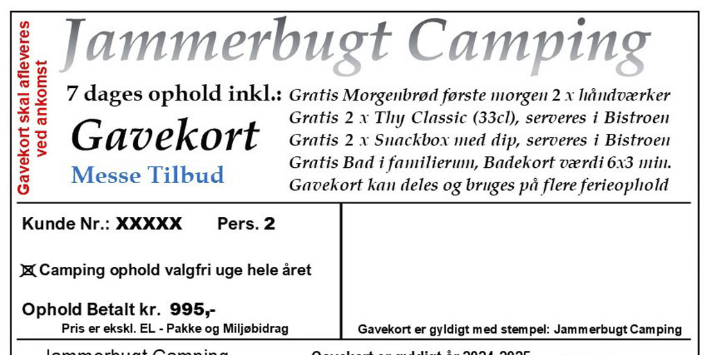 Autocamper - Jammerbugt Camping