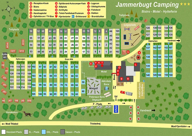 Pladskort Jammerbugt Camping