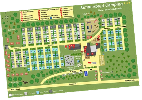 Pladskort - Jammerbugt Camping